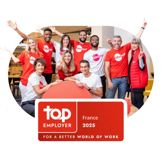 Edenred France désigné Top Employer 2025 pour la cinquième année consécutive